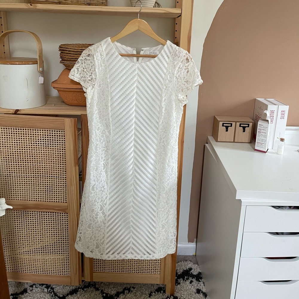 White lace dress